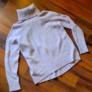 Lavender turtleneck sweater